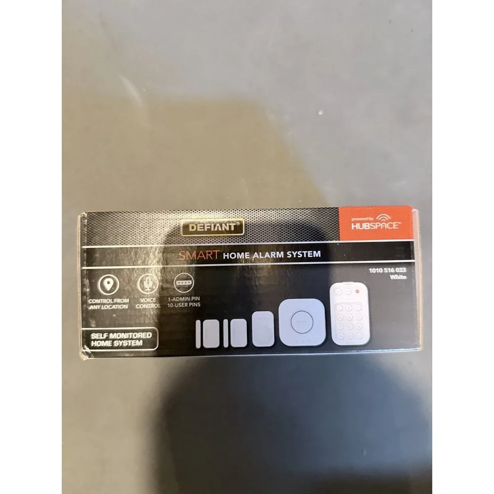 Defiant Wi‑Fi Voice Control Smart Alarm Complete System Kit White 1010 516 033